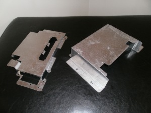 NES bottom and top metal casings